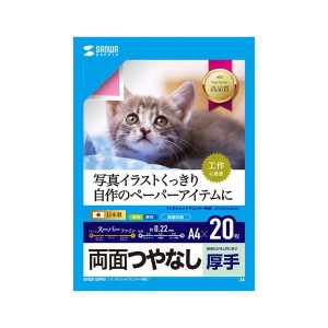 〔5個セット〕 サンワサプライ インクジェット用両面印刷紙・厚手 JP-ERV5NA4NX5