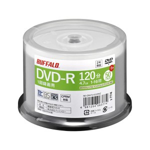 バッファロー 光学メディア DVD-R 録画用 120分 法人チャネル向け 50枚+5枚 RO-DR47V-055PWZ