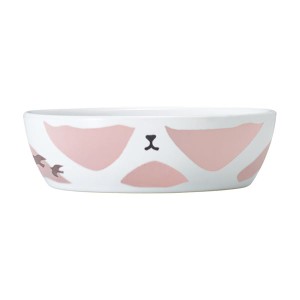 （まとめ）にゃんこの陶製食器〔×5セット〕 (猫用品/食器)