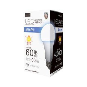 〔まとめ〕HIDISC LED電球(一般電球60形相当) 昼光色 HDLED60W6500K〔×3セット〕