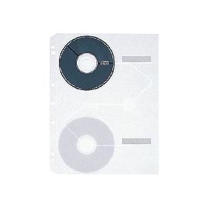 クリヤーポケット クリアポケット CD・CD-ROM用 A4タテ 2・3・4穴 5枚