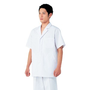 workfriend 調理用白衣男子衿付半袖 SKA312 LLサイズ