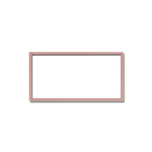 〔長方形額〕木製額　縦横兼用額　カラー4色展開　■カラー長方形額(400×250mm)ピンク