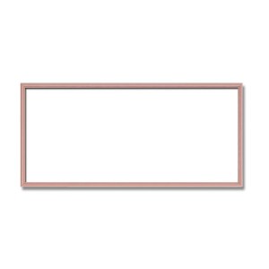 〔長方形額〕木製額　縦横兼用額　カラー4色展開　■カラー長方形額(600×300mm)ピンク