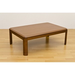 継ぎ脚式こたつテーブル 本体 〔長方形 120cm×80cm〕 ブラウン 木製 本体 高さ調節可 継ぎ足 収納ボックス付き