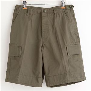 アメリカ軍 BDU カーゴショートパンツ ／迷彩服パンツ 〔 Sサイズ 〕 リップストップ オリーブ 〔 レプリカ 〕