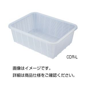 （まとめ）深型バスケット（クリア）CDR-L〔×3セット〕