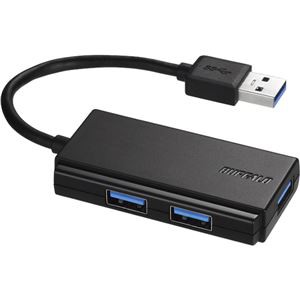 バッファロー（サプライ） USB3.0 バスパワー 3ポート ハブ ブラック