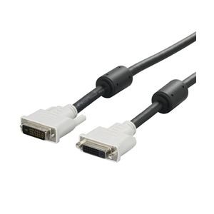 バッファロー(サプライ) BUFFALO ディスプレイ延長ケーブル DVI-Dオス：DVI-Dメス コア付 2.0m BSDCDED20