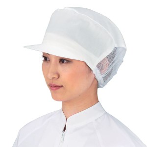 サカノ繊維 工場用白衣婦人帽子 SK28 ホワイト