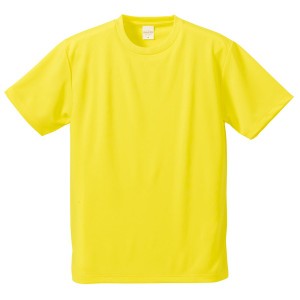 UVカット・吸汗速乾・5枚セット・4.1オンスさらさらドライ Tシャツ イエロー XL