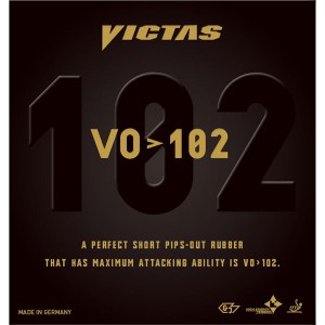 ヤマト卓球 VICTAS(ヴィクタス) 表ソフトラバー VO＞102 020222 レッド 1.8