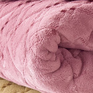 あったかぬくぬく ラグマット/絨毯 〔ピンク 2畳 185cm×185cm〕 撥水 洗える ホットカーペット 床暖房対応