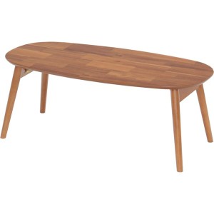 折りたたみテーブル(ローテーブル/コーヒーテーブル) ブリッキー 木製 幅90cm 〔完成品〕