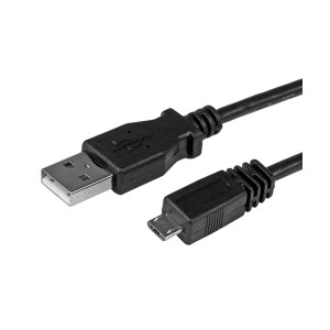 （まとめ）StarTech MicroUSB2.0 変換ケーブルアダプタ 1m USB A(オス)-USB Micro B(オス) ブラック UUSBHAUB1M 1本〔×5セット〕