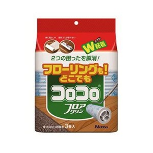 （まとめ）ニトムズ コロコロフロアクリンスペアテープ C4352 1パック（3巻）〔×20セット〕