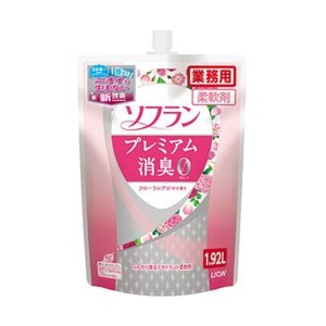 （まとめ）ライオン ソフラン プレミアム消臭フローラルアロマの香り 業務用 1.92L 1個〔×10セット〕