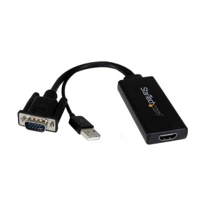 StarTech.com VGA-HDMI変換アダプター（USBオーディオ＆バスパワー対応） ポータブルアナログRGB（VGA） VGA2HDU 1個