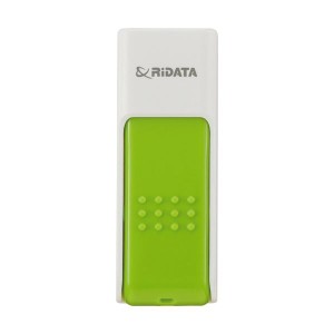 (まとめ) RiDATA ラベル付USBメモリー32GB ホワイト/グリーン RDA-ID50U032GWT/GR 1個 〔×10セット〕