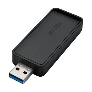 (まとめ）バッファロー AirStationUSB3.0用 無線LAN子機 866Mbps 11ac・n・a・g・b対応 WI-U3-866DS 1個〔×3セット〕