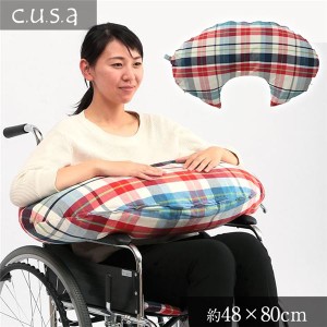 介護 クッション 車いす用 約48×80cm ナチュラル