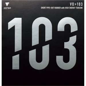 VICTAS（ヴィクタス） 卓球ラケット VICTAS VO]103 表ソフトラバー 20242 ブラック MAX