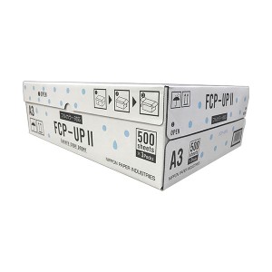(まとめ) 日本製紙 FCP-UPII A3FCP-UP2-A3 1箱(1500枚:500枚×3冊)  〔×5セット〕