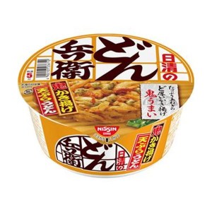 （まとめ）日清食品 日清のどん兵衛かき揚げ天ぷらうどん 97g 1ケース（12食）〔×4セット〕