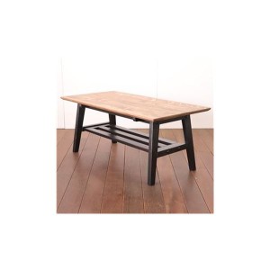センターテーブル ブラック テーブル ローテーブル 座卓 ソファテーブル 天然木 カントリー おしゃれ 北欧 組立品