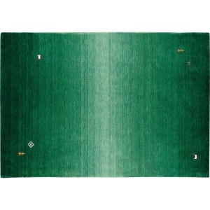 防炎 ラグマット/絨毯 〔約140×200cm グリーン〕 ホットカーペット対応 『クレアギャベ』 プレーベル