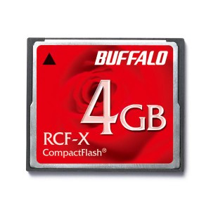 (まとめ）バッファロー コンパクトフラッシュ4GB RCF-X4G 1枚〔×3セット〕