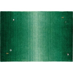 防炎 ラグマット/絨毯 〔約200×250cm グリーン〕 ホットカーペット対応 『クレアギャベ』 プレーベル