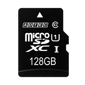 アドテック microSDXC UHS1128GB SD変換アダプター付き AD-MRXAM128G/U1 1枚