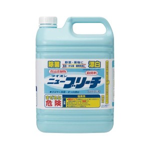 （まとめ）ライオン ニューブリーチ食添 5kg 1本 〔×5セット〕