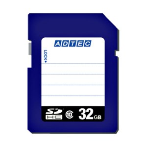 （まとめ）アドテック SDHCメモリカード32GB Class10 インデックスタイプ AD-SDTH32G/10 1枚〔×2セット〕