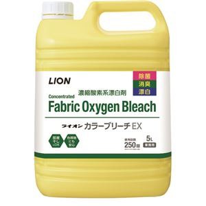 （まとめ）ライオン カラーブリーチEX 業務用5L 1本〔×10セット〕