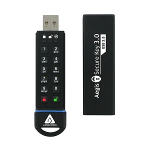 Apricorn AegisSecure Key 暗証番号対応USBメモリー 240GB ASK3-240GB 1個