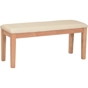 ダイニングベンチ 木製 PVC 〔幅95cm ナチュラル〕 椅子 食卓 天然木 組立品