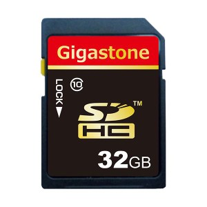 （まとめ）Gigastone SDHCカード32GB class10 GJS10/32G 1枚〔×2セット〕