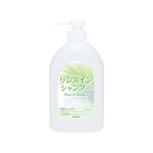 （まとめ）リンスインシャンプー用詰替空ボトル880ml〔×5セット〕