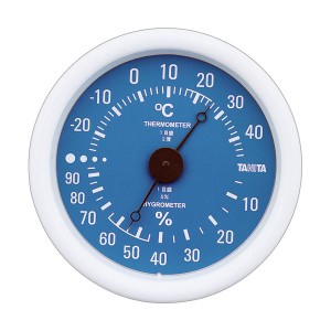 （まとめ）タニタ アナログ温湿度計 ブルーTT-515-BL 1個〔×5セット〕