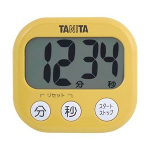 （まとめ）タニタ でか見えタイマーマンゴー イエロー TD-384MY 1個〔×20セット〕