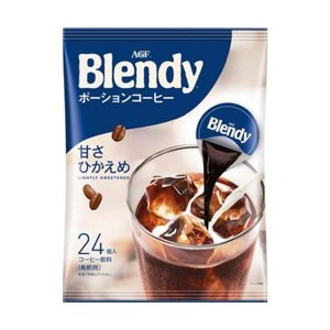 （まとめ）味の素AGF ブレンディポーションコーヒー 甘さひかえめ 18g 1セット（72個：24個×3袋）〔×5セット〕