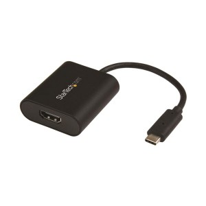 （まとめ）StarTech.com USB-C-HDMI変換アダプタ プレゼンテーション・モード切替スイッチ CDP2HD4K60SA 1個 〔×3セット〕