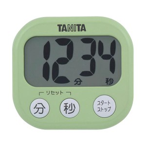 （まとめ）タニタ でか見えタイマーピスタチオグリーン TD-384GR 1個〔×10セット〕