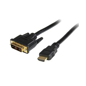 (まとめ) StarTechHDMI-DVI-D変換ケーブル 2m HDMI(オス)-DVI D(オス) HDDVIMM2M 1本 〔×10セット〕