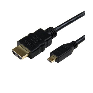 (まとめ) StarTechハイスピードHDMIケーブル イーサネット対応 1.8m HDMI(オス)-HDMI Micro(オス) ブラック HDMIADMM61本 〔×10セット〕