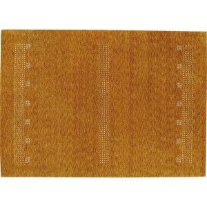 防炎 ラグマット/絨毯 〔約140×200cm ブラウン〕 ホットカーペット対応 インド製 『フランギャベ』 プレーベル