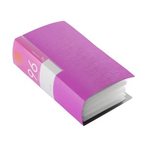 (まとめ) バッファローCD&DVDファイルケース ブックタイプ 96枚収納 ピンク BSCD01F96PK 1個 〔×10セット〕