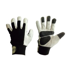 (まとめ) 富士手袋工業 豚本革手袋 トンクレグリップ M 664-M 1双 〔×5セット〕